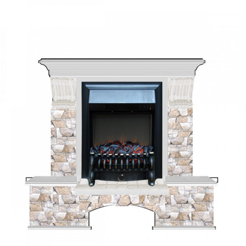 Бостон К Арбат (беленый дуб)+Fobos Black