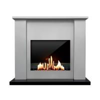 Биокамин в портале SteelHeat Rondo, стекло, стемалит