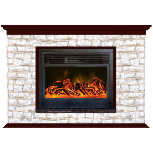 Пафос Алтай 28 (красное дерево)+Newflame