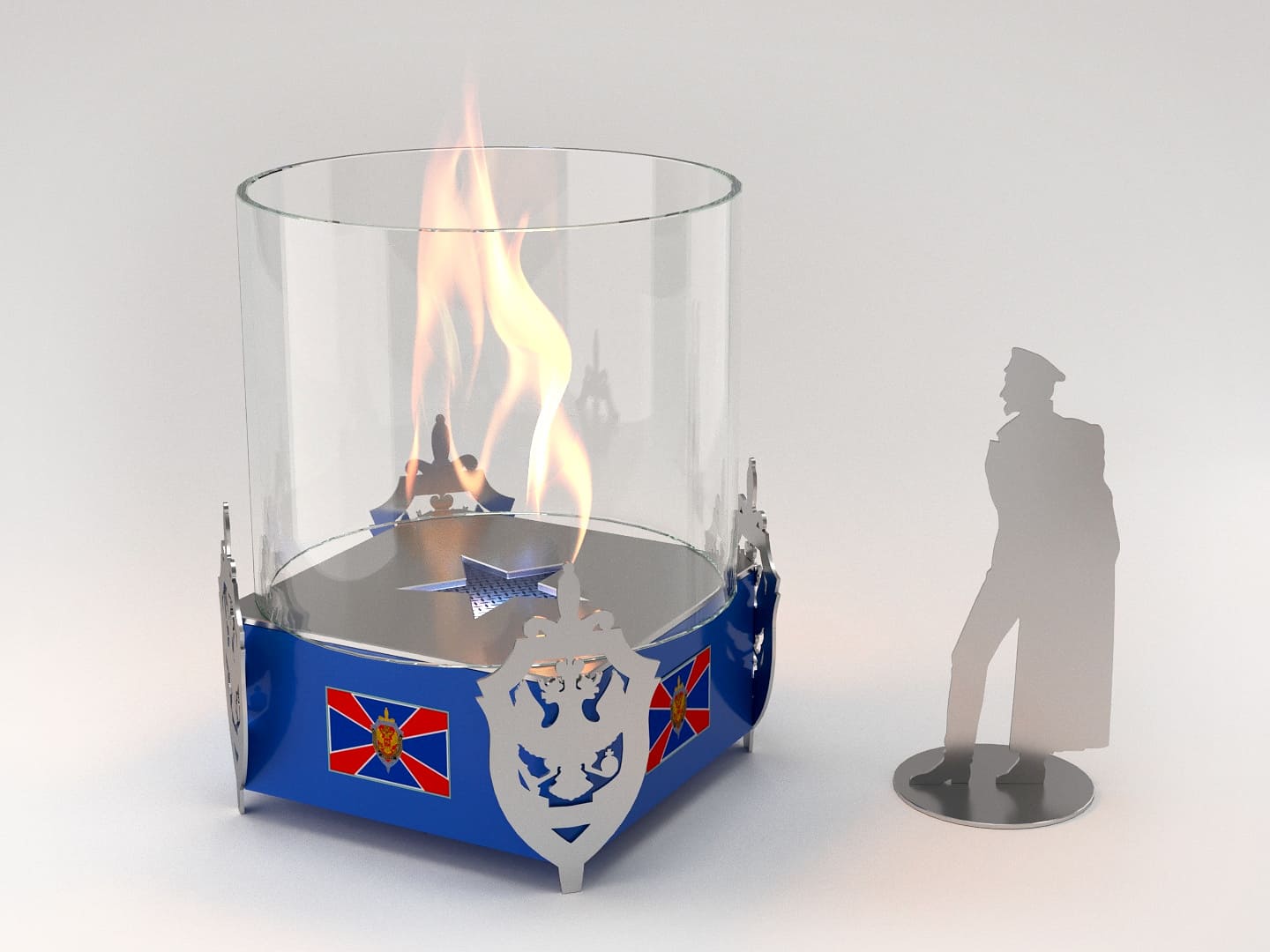 Биокамин настольный Lux Fire "ФСБ" М по цене 15 500 руб.