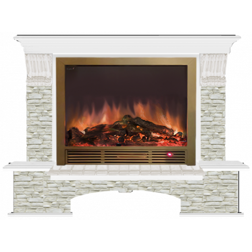 Бостон Грот однотонный Ш-33 (белый)+Sharm 33 BR