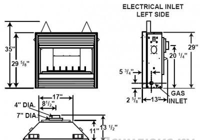 Газовый камин NapoLEOn GD33/GD34