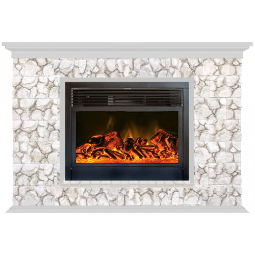 Пафос Карелия 28 (беленый дуб)+Newflame