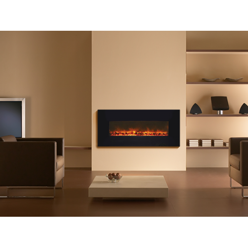 Электрокамин «Genius 100» black glass (черный)