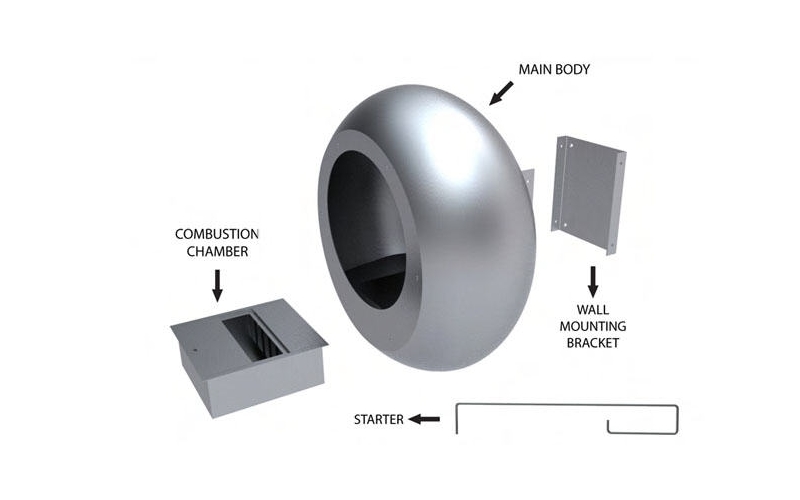 Настенный биокамин Cocoon Vellum Stainless Steel по цене 250 500 руб.
