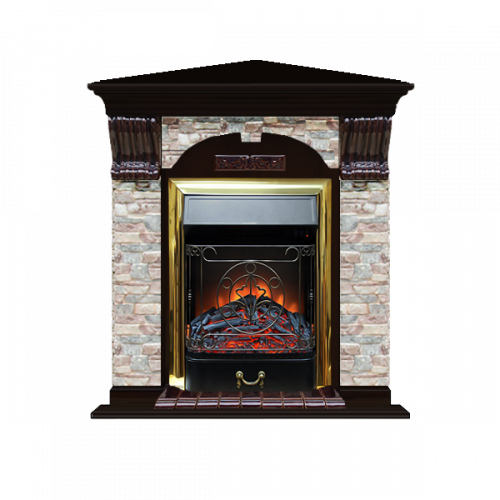 Арочный Грот цветной угловой (венге)+Majestic Brass