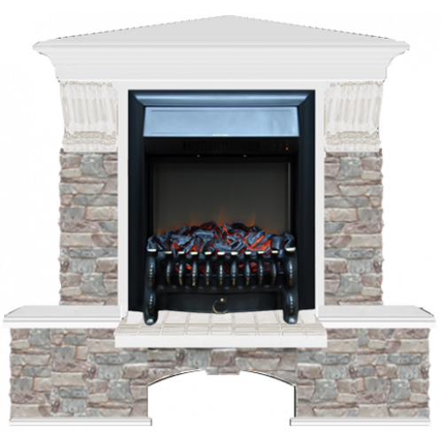 Бостон К Грот цветной угловой (белый)+Fobos Black