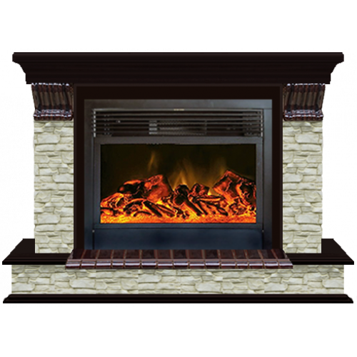 Панорама Грот однотонный 28 (дуб)+Newflame