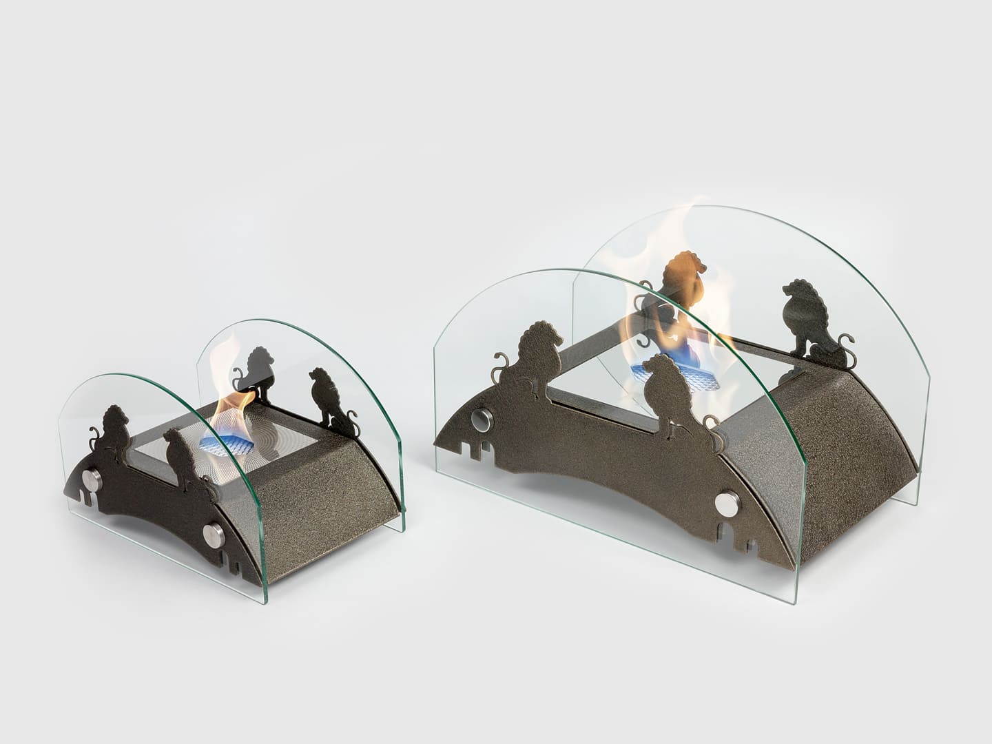 Настольный биокамин Lux Fire "Царский мост" M Бронза по цене 13 305 руб.