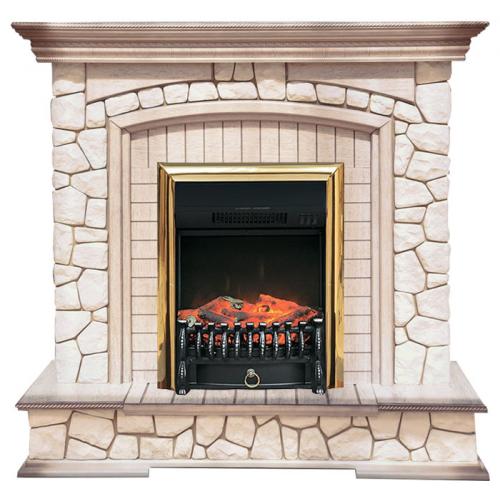 Preston белый (слоновая кость с патиной)+Fobos FX Brass (Престон)