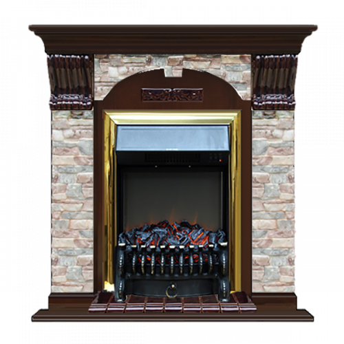 Арочный Грот цветной (дуб)+Fobos Brass