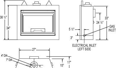 Газовый камин NapoLEOn BGD36