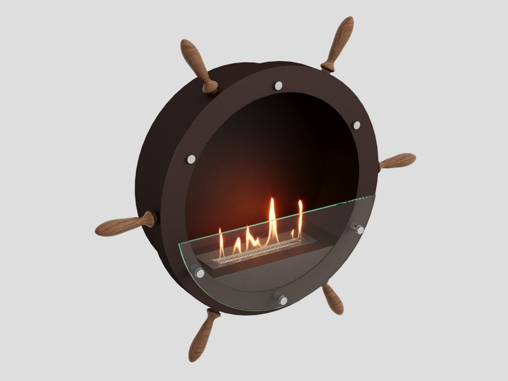 Настенный биокамин Lux Fire "Капитан 500 Н" XS (черный) по цене 49 390 руб.