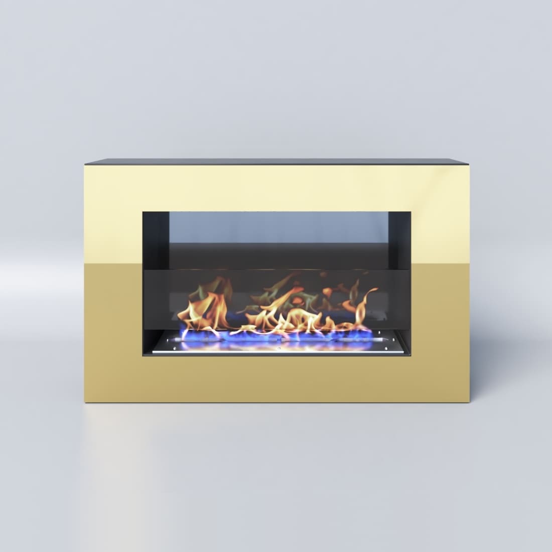 Биокамин "Русский огонь" Барокко 650N настенный с защитным стеклом по цене 32 450 руб.