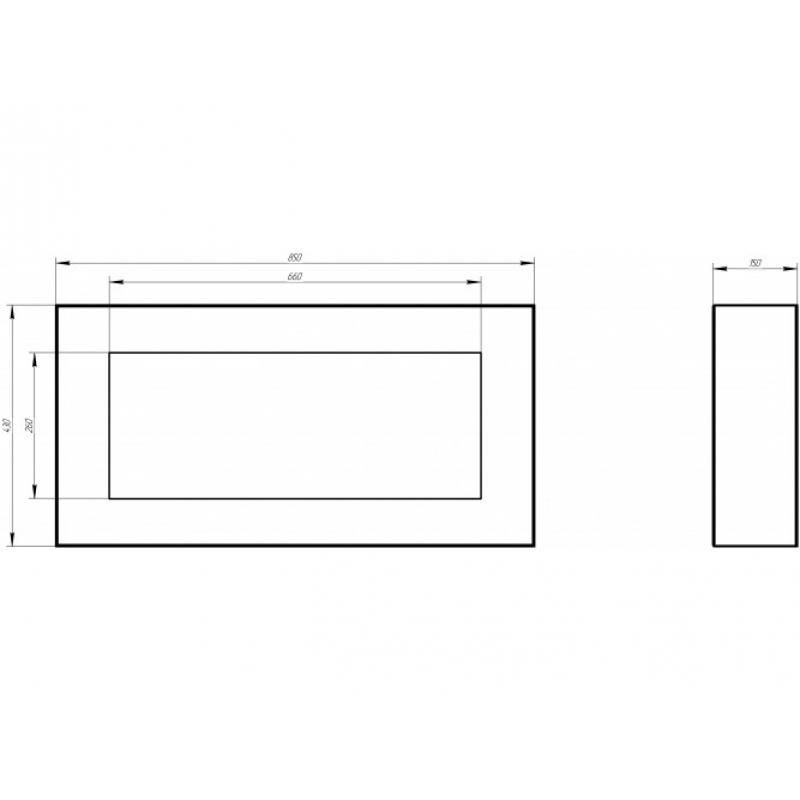 Биокамин Window Fat II black по цене 29 600 руб.
