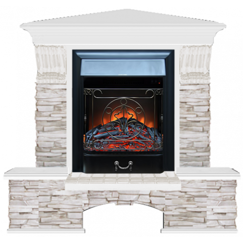 Бостон К Мисхор угловой (белый)+Majestic Black