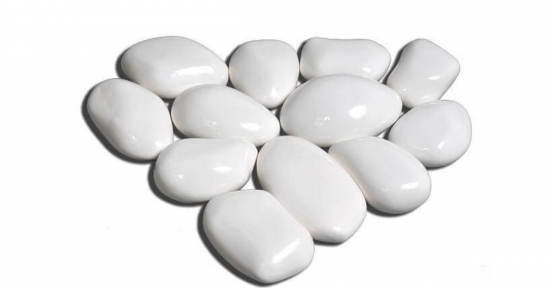 Набор из 14 керамических белых камней по цене 4 200 руб.