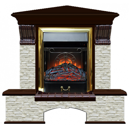 Бостон К Грот однотонный угловой (дуб)+Majestic Brass