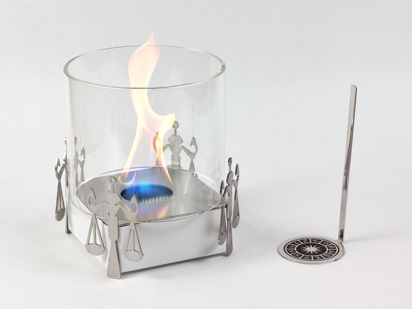 Настольный биокамин Lux Fire Зодиак "Весы" Белый по цене 15 000 руб.