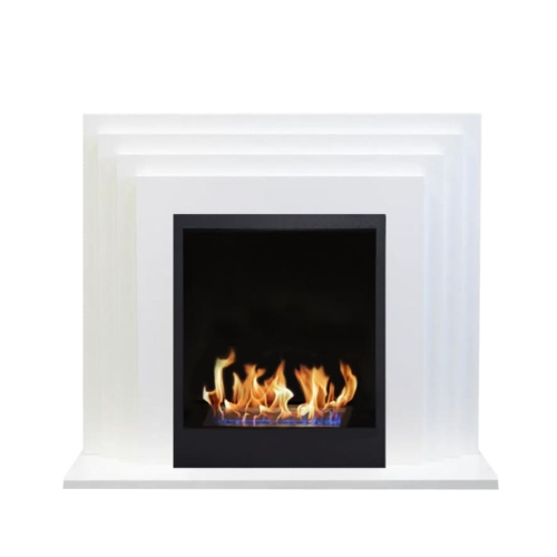 Биокамин в портале "Русский огонь" Амстердам с защитным стеклом