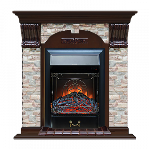 Арочный Грот цветной (дуб)+Majestic Black