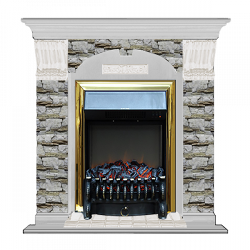 Арочный Алтай (беленый дуб)+Fobos Brass