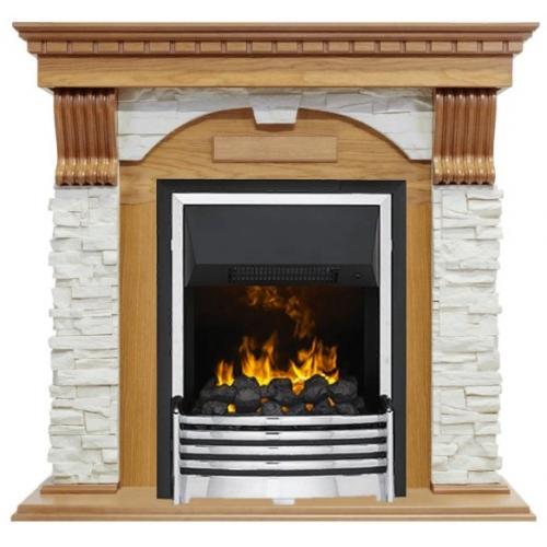 Dublin арочный сланец белый (дуб)+Flagstaff