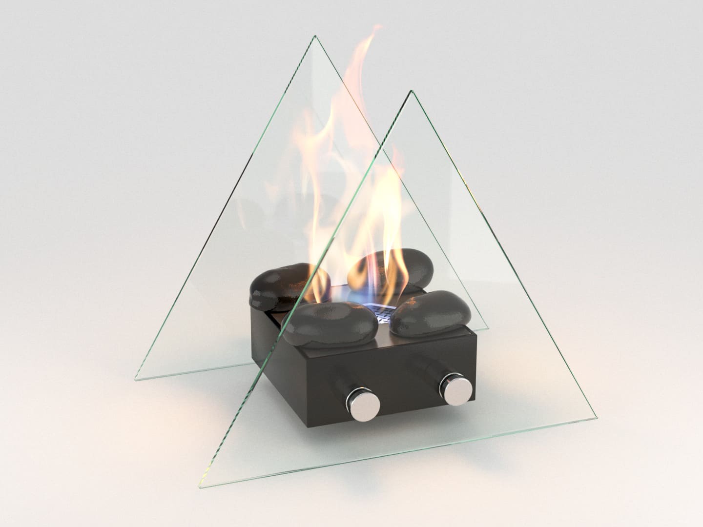 Настольный биокамин Lux Fire "Вулкан" M Чёрный по цене 11 490 руб.