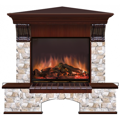 Бостон Арбат угловой (красное дерево)+Arte 23