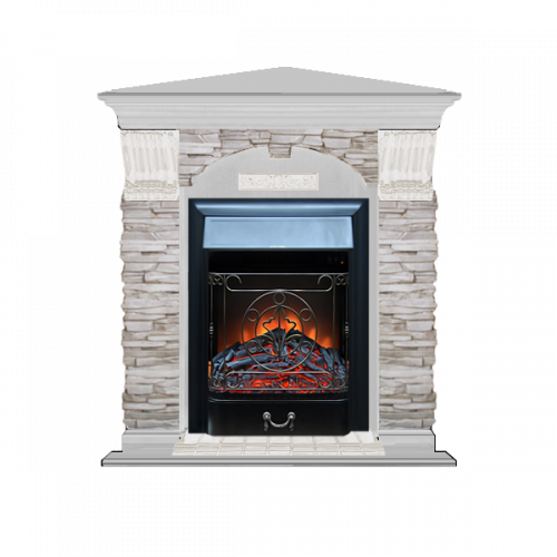 Арочный Мисхор угловой (беленый дуб)+Majestic Black