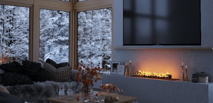 Биокамин Airtone LOG 600 steel по цене 298 000 руб.