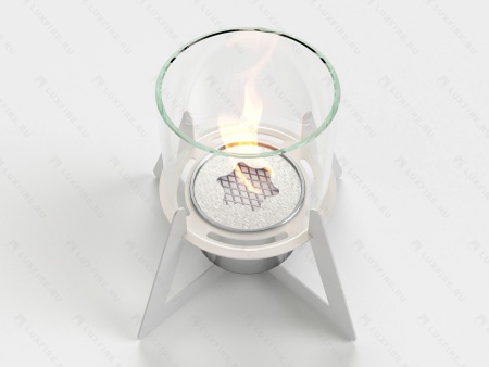 Настольный биокамин Lux Fire "Альфа" (белый) по цене 9 922 руб.