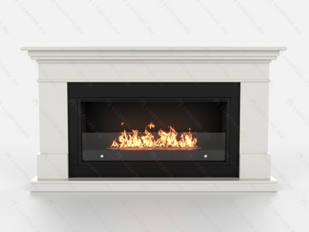 Биокамин Lux Fire с порталом Ангара 42, белый по цене 124 306 руб.