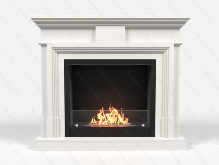 Биокамин Lux Fire с порталом Арарат 26, белый по цене 115 661 руб.