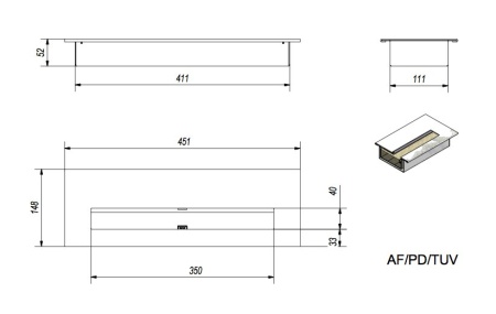Прямоугольный контейнер Grand, TUV по цене 11 830 руб.