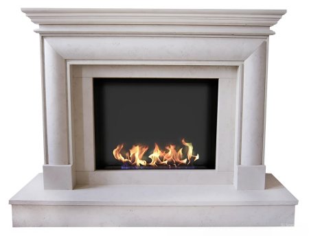 Биокамин в мраморном портале "Русский огонь" Alavira по цене 210 000 руб.