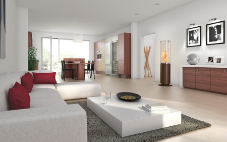 Напольный биокамин Spartherm Ebios-Fire Tower по цене 354 000 руб.