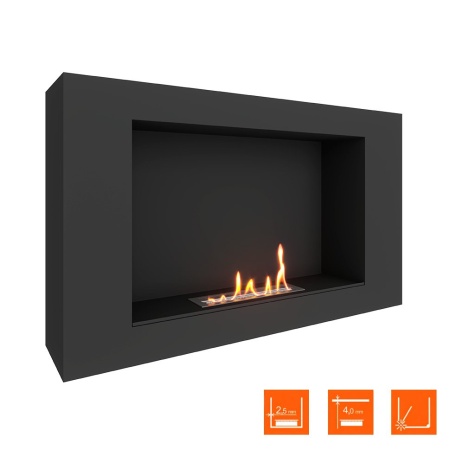 Биокамин SteelHeat WALL LONG 900 LITE черный по цене 24 675 руб.