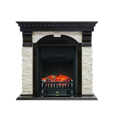 Dublin арочный сланец белый (темный дуб)+Fobos FX Black