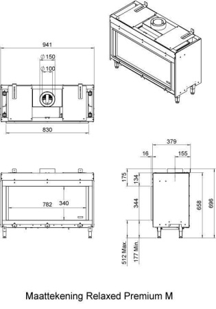 Газовый камин Faber Relaxed Premium M