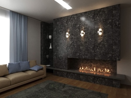 Автоматический биокамин Lux Fire Smart Flame 1500 RC Black по цене 490 600 руб.