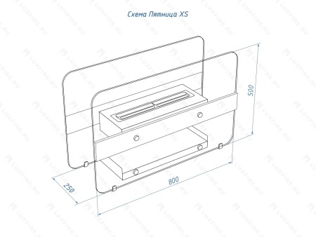 Напольный биокамин Lux Fire "Пятница" по цене 49 900 руб.